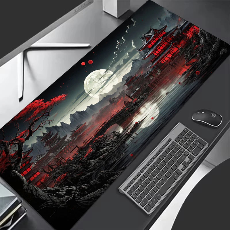 Alfombrilla Cielo Estrellado Luna XXL - Mouse Pad Gaming Grande Antideslizante | Tapete Escritorio Espacial
