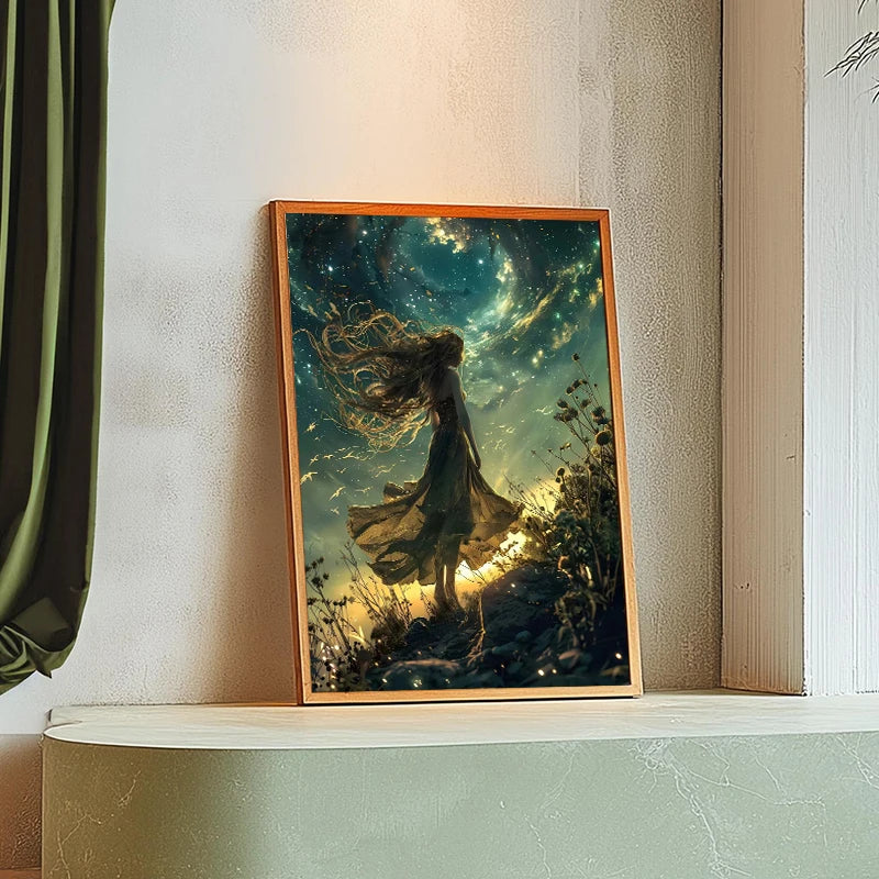 Canvas Paisaje Moderno - Impresión Giclee Alta Calidad | Lienzo Decorativo Sin Marco Vertical