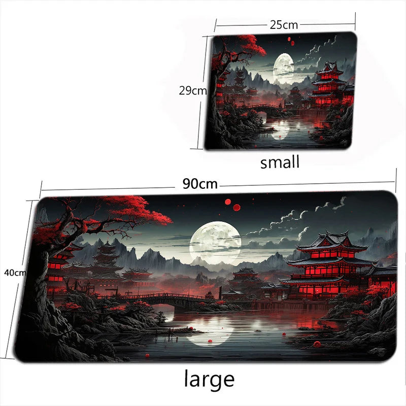 Alfombrilla Cielo Estrellado Luna XXL - Mouse Pad Gaming Grande Antideslizante | Tapete Escritorio Espacial
