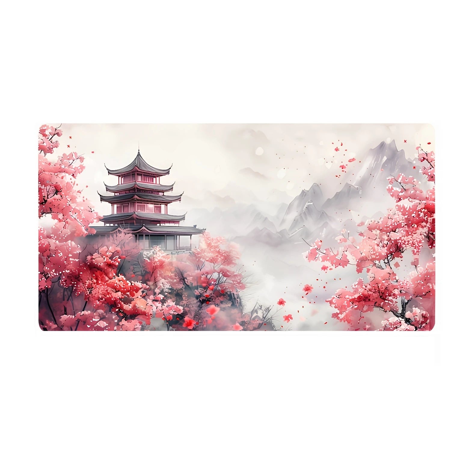 Alfombrilla Sakura Flor de Cerezo - Mouse Pad Gaming Japonés Grande | Tapete Antideslizante Escritorio