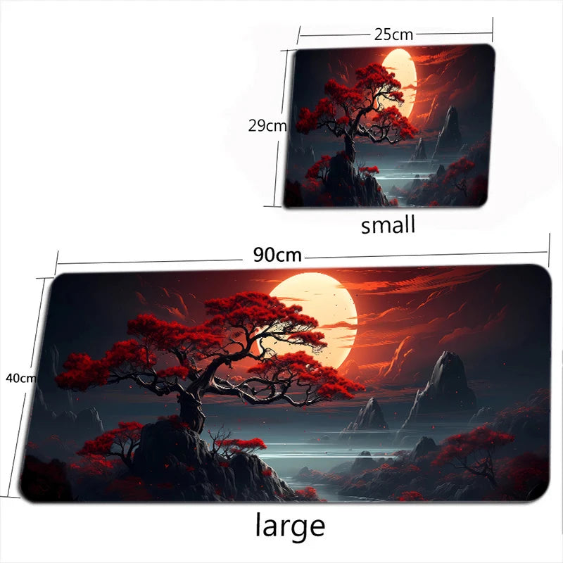Alfombrilla Cielo Estrellado Luna XXL - Mouse Pad Gaming Grande Antideslizante | Tapete Escritorio Espacial