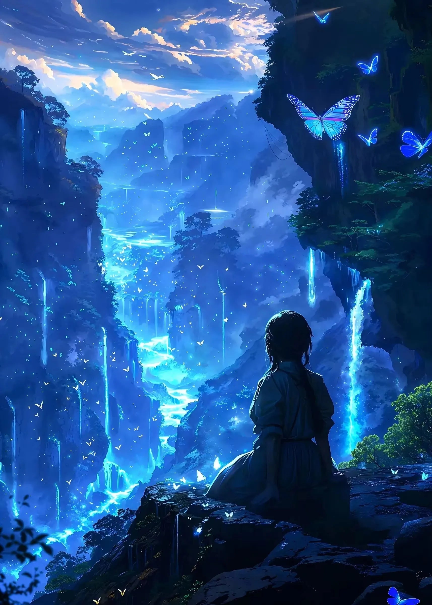 Canvas Paisaje Moderno - Impresión Giclee Alta Calidad | Lienzo Decorativo Sin Marco Vertical