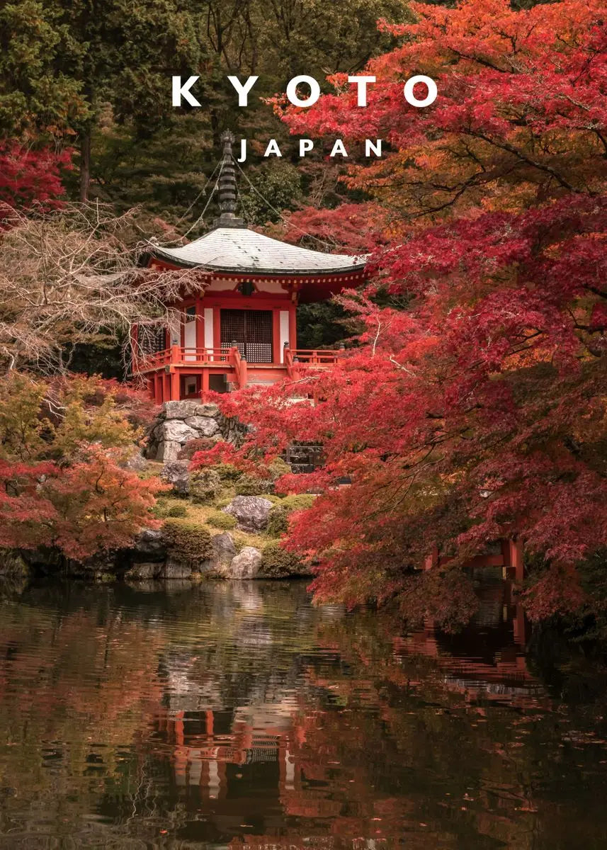 Lienzo Paisaje Tokyo Pastel - Poster Anime Ciudad Japonesa Kyoto | Arte Decorativo Sin Marco