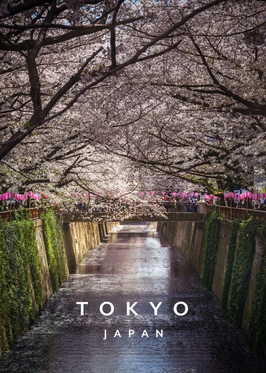 Lienzo Paisaje Tokyo Pastel - Poster Anime Ciudad Japonesa Kyoto | Arte Decorativo Sin Marco